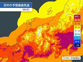 東海　今日8日も危険な暑さ　熱中症に厳重警戒　今週は次第に梅雨空戻る　2週間天気