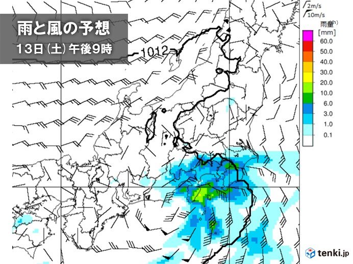 3連休は急な強い雨に注意