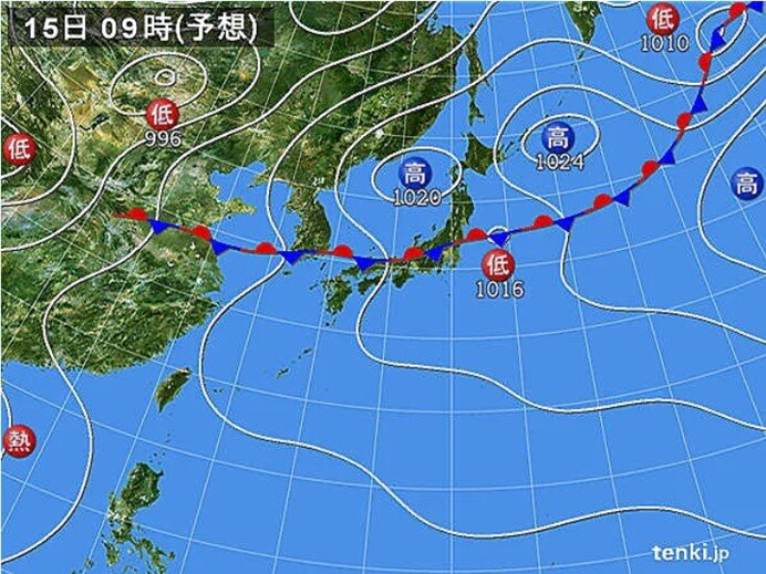 梅雨末期の大雨に警戒