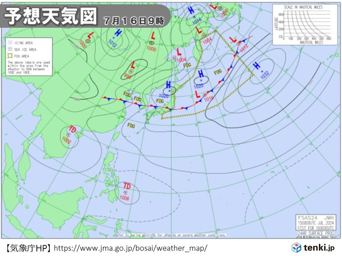 今後　台風など熱帯擾乱の動きに注意