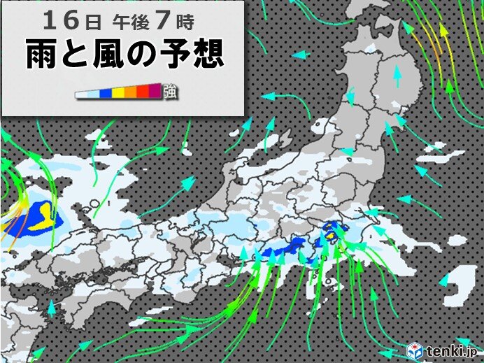 関東　16日は通勤通学の時間帯に雨脚強まる　急な激しい雨も　週後半から猛烈な暑さ