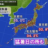 関東甲信・東海　梅雨明けと同時に厳しい暑さ　週末から一段と危険な暑さ　熱中症警戒