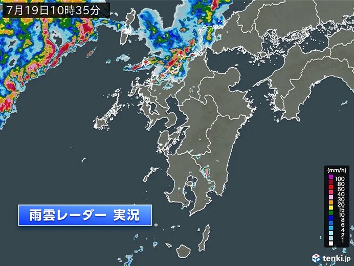 九州北部　19日は大気不安定　昼過ぎまで局地的に激しい雨のおそれ　落雷、突風注意