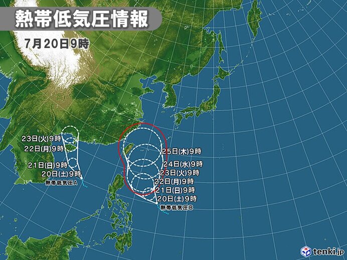 24時間以内にダブル台風発生へ