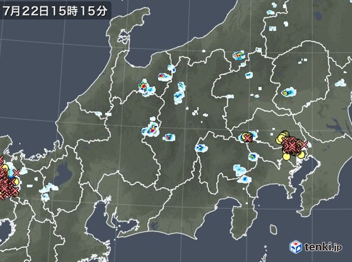 大気の状態が不安定に