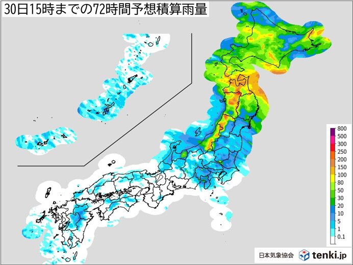 東北は長丁場の大雨に最大級警戒　関東～九州はゲリラ雷雨と猛暑続き40℃超え続出か_画像