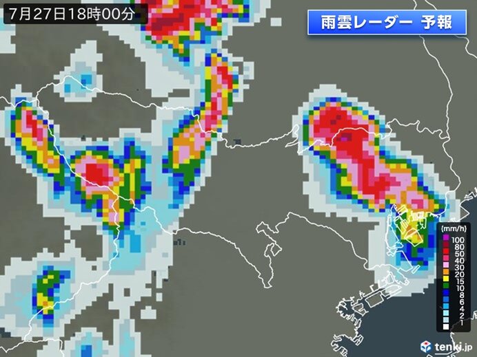 東京都心　天気急変に注意