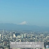 富士山は氷点下20度　九州からは冬の便り