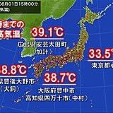 最高気温40℃近く「体温超え」が続出　夜も気温が下がらず　出来る限り熱中症対策を