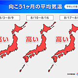 1か月予報　「高温に関する早期天候情報」も発表　全国的に暑すぎる8月　熱中症警戒