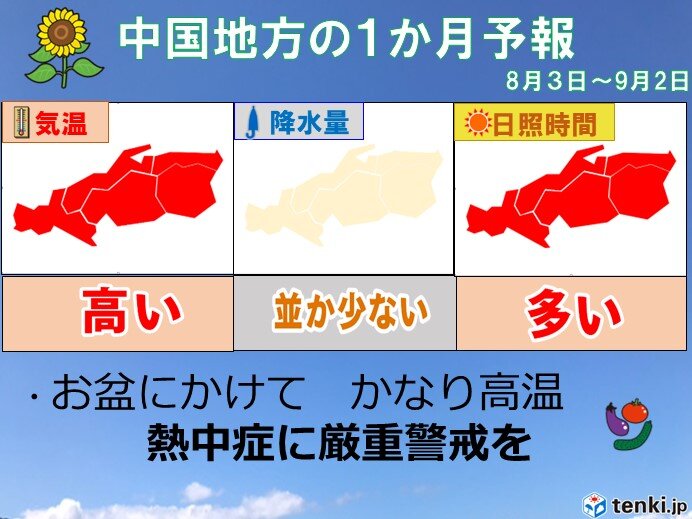 お盆にかけてかなりの高温　体温並み体温超えの暑さ　熱帯夜続く