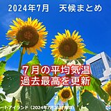 過去1番暑い7月だった　2024年7月「日本の月平均気温」1898年以降で最高