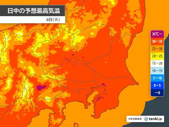 猛暑日地点は減少　平野部でも急な雨に注意