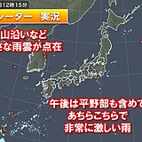 九州～関東、東北で雨雲発達中　午後は平野部もゲリラ豪雨による道路の冠水など警戒