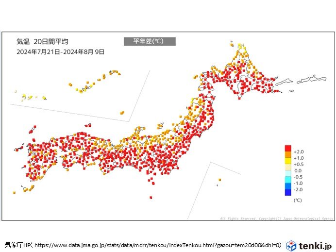 猛暑続く　熊本では20日連続で最高気温35℃以上　過去最長