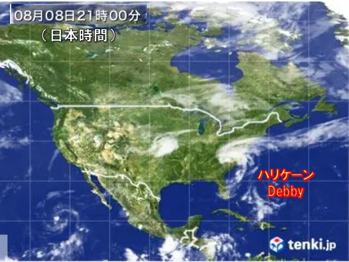 ハリケーンDebby　深刻な洪水をもたらす大雨に