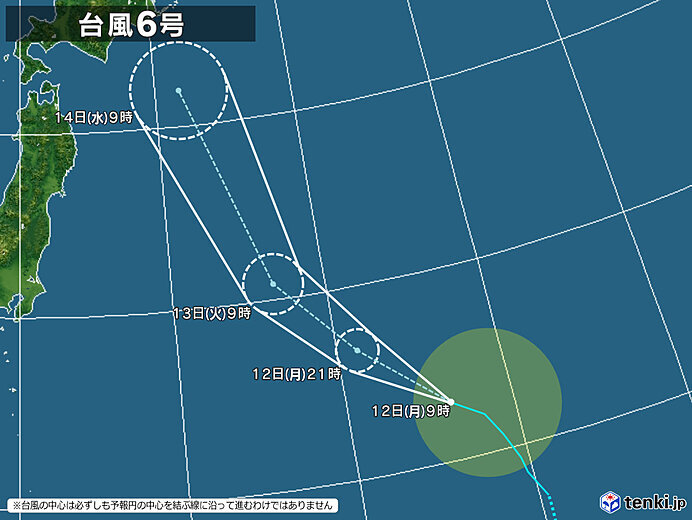 台風6号は熱帯低気圧へ変わる予想も油断せず