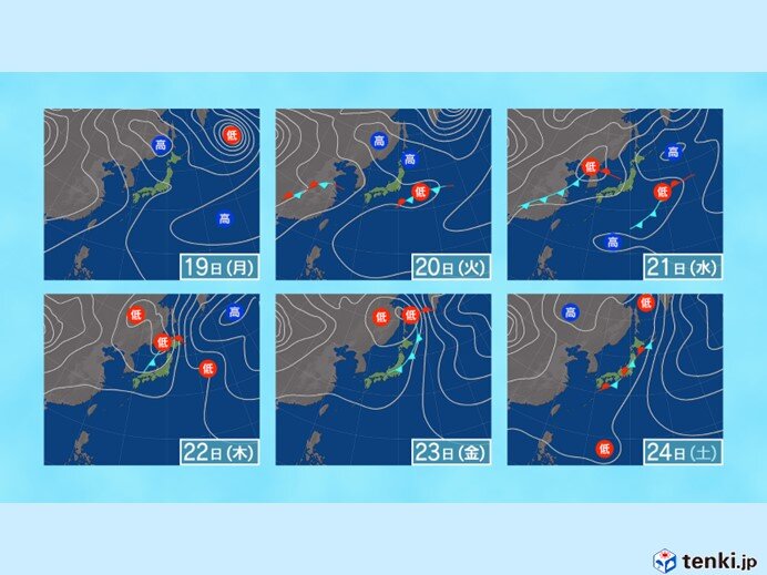 18日～24日　雲が広がりやすく雨が降ることも　暑さ一向に収まらず