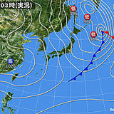 18日　強い寒気　日本海側は吹雪や雷も