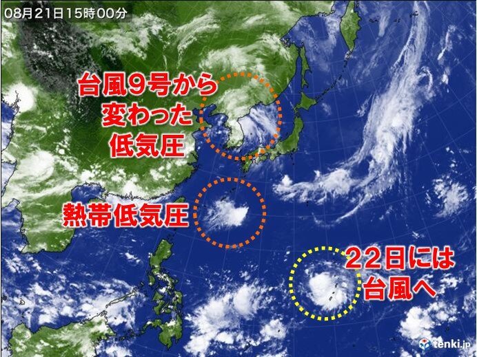 23日は北海道で大雨　週明けは台風が本州に接近か　前線停滞で接近前から大雨の恐れ