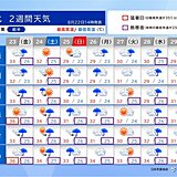 東北　土日にかけて元台風9号の影響で大雨　来週中頃は台風10号の影響に注意