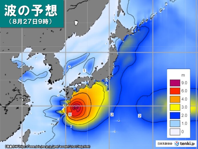 海上は大しけ　高波・高潮に警戒