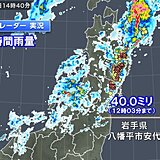 東北にライン状の雷雲　関東・東海も激しい雷雨に注意　前線と元台風10号の暖湿流