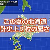 北海道はこの夏史上2位の暑さ　9月も高温傾向で夏日日数の記録更新も