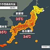 今日5日　西日本や東海で猛暑日も　各地で厳しい残暑続く