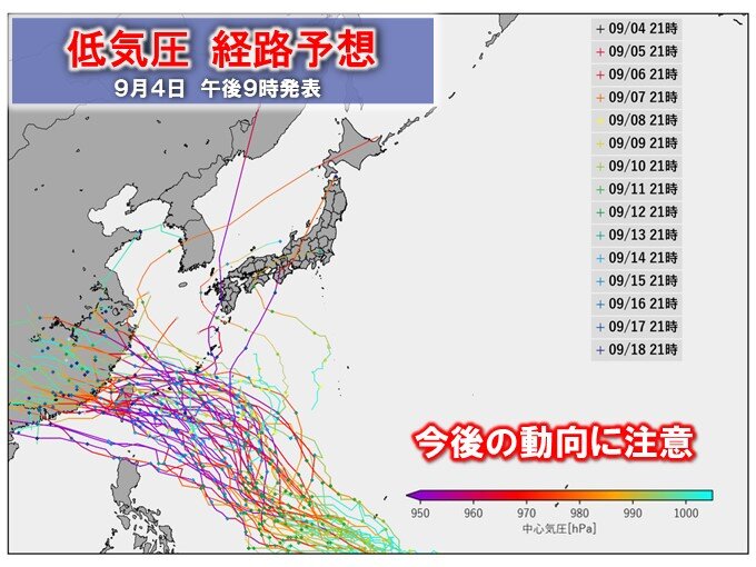 低気圧経路予想
