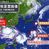 台風11号が猛烈な勢力に　日本の南海上の熱帯低気圧　来週は沖縄・奄美に影響か