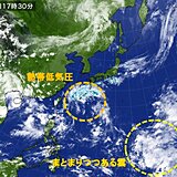 台風シーズン9月下旬にかけても続く　南の海上は熱帯低気圧の発生しやすい状況