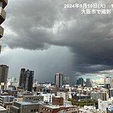 関西　今日10日(火)　帰宅時間は急な激しい雨や雷雨の恐れ　道路の冠水などに警戒