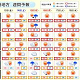 九州　3連休も真夏並みの暑さ続く　台風13号の影響　宮崎県は大雨のおそれも