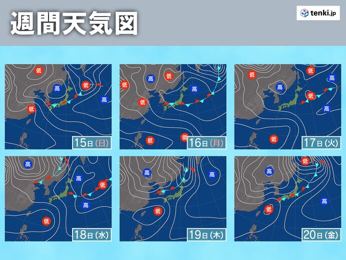 来週前半まで夏の空気が優勢