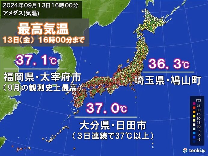 雨雲が発生しやすい原因の一つは猛烈な暑さ