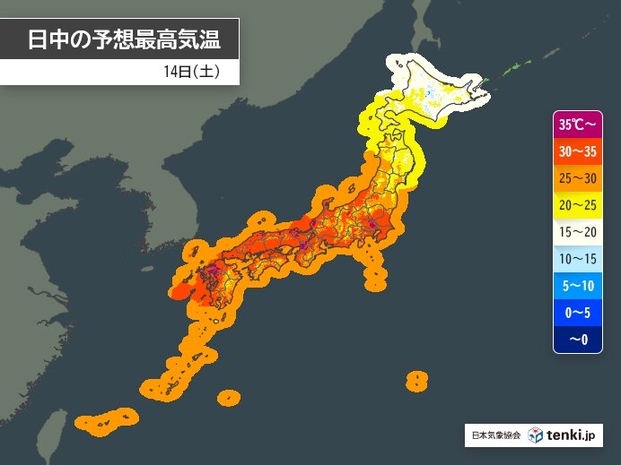 午前中から35℃超え　今日も午後は東京都心など関東から西で猛暑日予想　残暑警戒