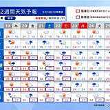 三連休は全国的に本降りの雨　大雨も　秋の長雨シーズン突入で猛暑ようやく落ち着く