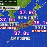 暑さ寒さも彼岸まで　猛暑日・熱帯夜にようやく終止符か　3連休頃からは暑さ落ち着く