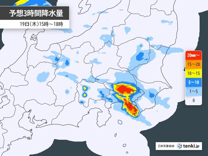 午後は局地的な激しい雷雨に注意