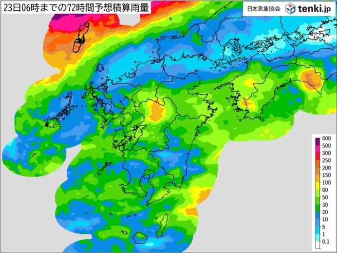 21日～22日・秋分の日は局地的に大雨のおそれ