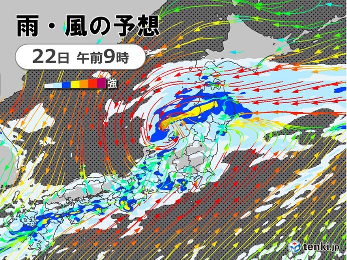 Uターン台風14号　低気圧に変わり列島へ　日曜日にかけ　東北～九州は雨・風強まる