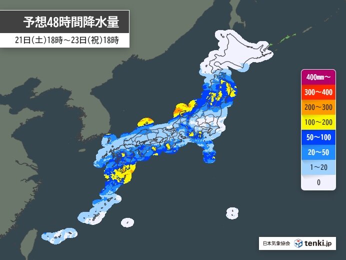 能登半島などで雨量がさらに増加