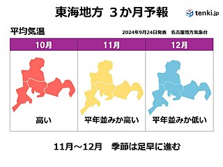 東海地方　彼岸明けも残暑厳しく秋は短い　今年の冬の傾向は?