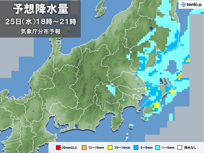 今日25日　沿岸部を中心に雨　秋らしい体感