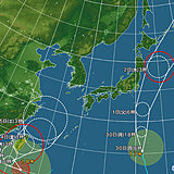 ダブル台風　台風17号は小笠原諸島へ　台風18号は「大型で非常に強い」台風に発達