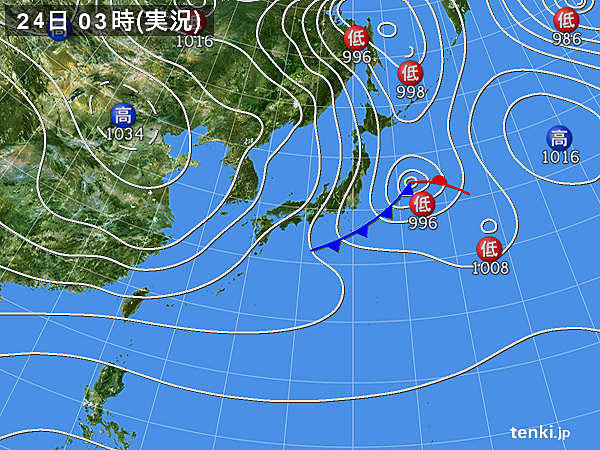 24日　クリスマスイブ　都心も体感氷点下