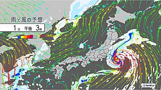 10月1日　台風17号が関東や東北に接近　沖縄は台風18号の影響で大雨　真夏日も