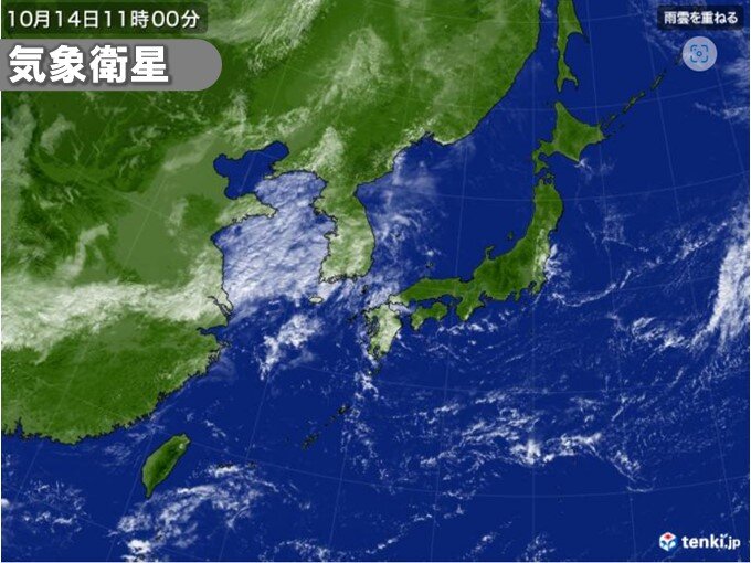 広く晴天　気温はグングン上昇