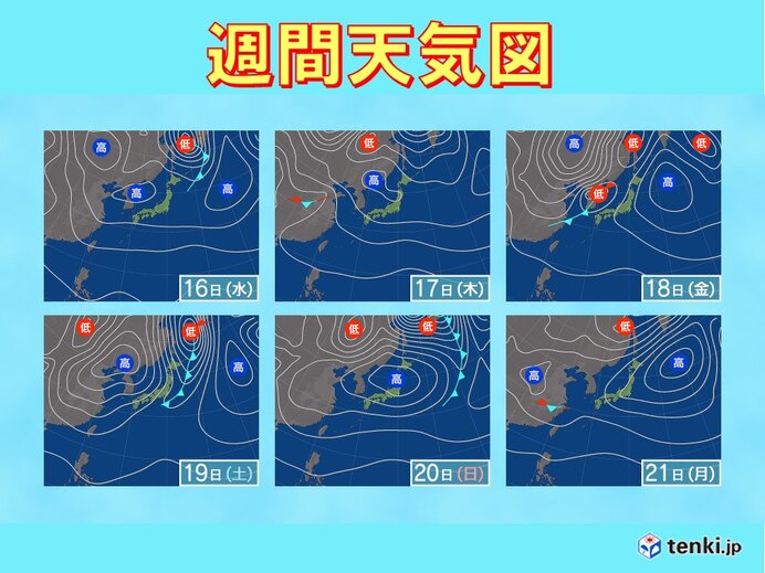 次の週末以降はこの時期としては強い寒気が南下　北海道で雪か